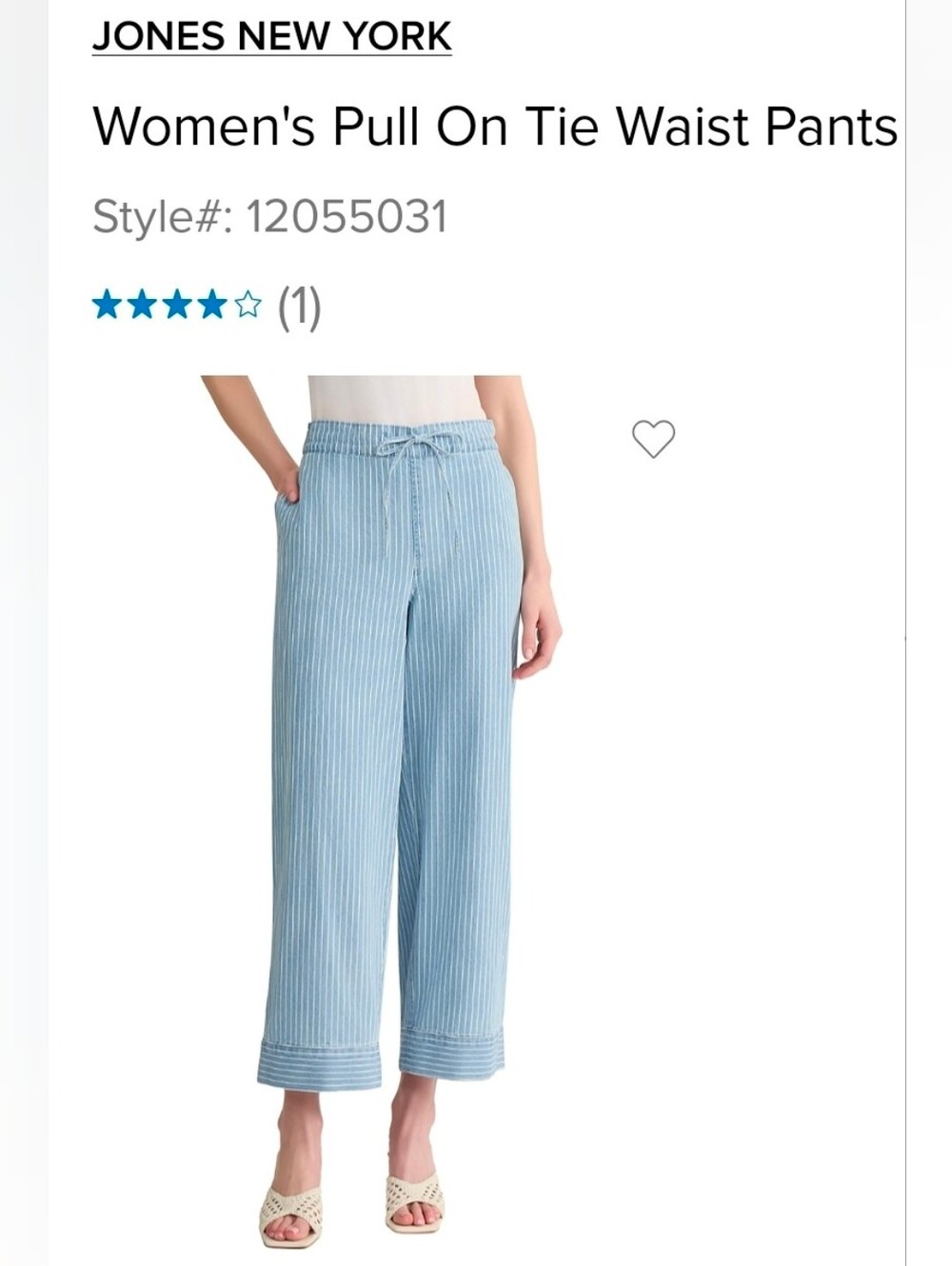 JNY Pull On JEAN Pants